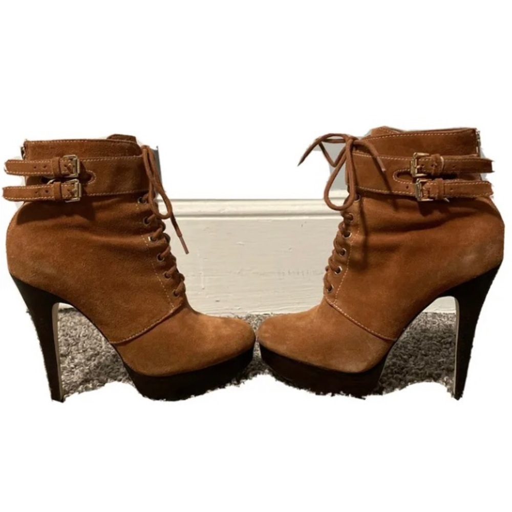 Michael Kors Suede Heel Boots